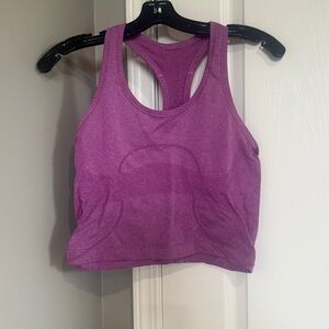 Lululemon Cropped Purple Tank